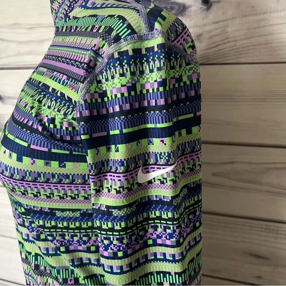 Nike Pro Warm Patterned Half Zip Jacket